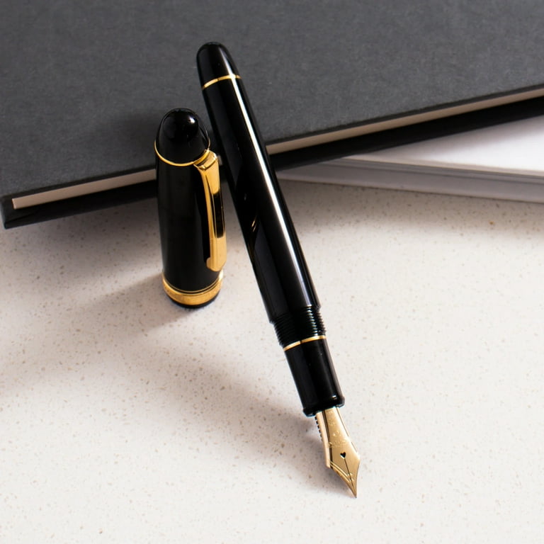 Platinum 3776 Century Black Gold Fountain Pen - Walmart.com