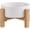 white, variant on Ceramic Elevated Raised Cat Bowl with Wood Stand No Spill Pet Food Water Feeder Cats Small Dogs (Grenn,L)