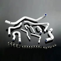 PIT66 Silicone Radiator Hose Kit,Fit for 1992-2000 Honda Civic 1.6l Sohc D15 D16 Eg/Ek White with Clamps