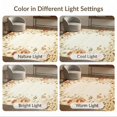 thumbnail image 7 of ODIKA 2'x3' Ultra-Soft Accent Mat, Beige Tone Vintage Traditional Distressed Border Textured None Washable, Bare feet friendly, Easy Care Indoor rug for Bedside, Footrest, 7 of 7
