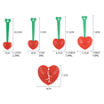 thumbnail image 5 of Paquete de 2 cucharas medidoras de cereza 5 en 1 y separador de huevos, regalo de San Valentín para ella, regalos de San Valentín, juego de cucharas medidoras para hornear, juego de cucharas de café, libre de BPA y lavable en lavavajillas, ingredientes secos y líquidos JM, 5 of 5