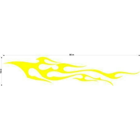 Auto Truck Car Boat Side Flames Tribal Decal Sticker TF012