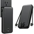 thumbnail image 1 of Cargador portátil Nusyddy 12000 mAh con cable y enchufe integrados, 1 of 9