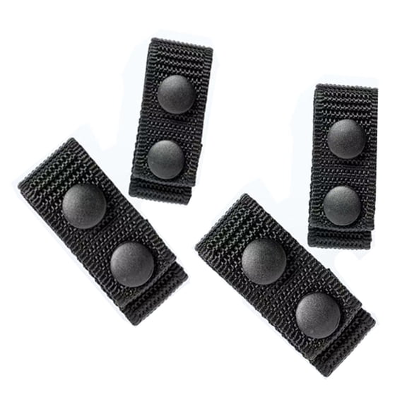 Nealison 4Pcs black belt buckle, nylon webbing double-ring fastener. The fixed belt can be used to secure equipment and practical belts for outdoor use. It is a durable accessory suitable for vario