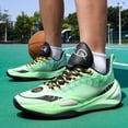 thumbnail image 3 of Men's Breathable Mesh Basketball Shoes, Low-Top Lace-Up Athletic Sneakers with Cushioned Midsole, Non-Slip High-Traction Footwear for Training, Competition, and Outdoor Sports, 3 of 9