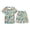 Light Green, variant on Boys 2 Piece Outfits Cartoon Construction Truck Dinosaur Print Short Sleeve T-Shirt and Elastic Waist Shorts, Kids Summer Casual Outfit for School Outdoor Daily Wear(Light Green,6-7 Years)