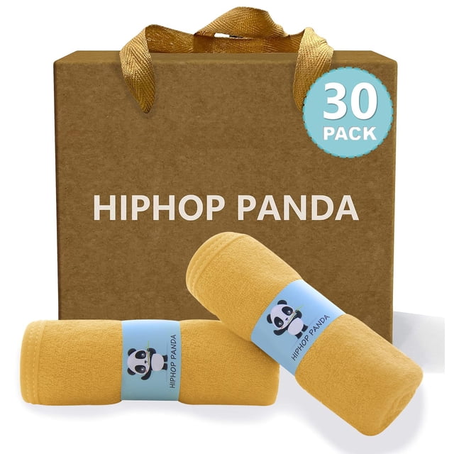 Toallitas para bebé HIPHOP PANDA 25x25 cm Suaves Paquete de 30