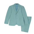 thumbnail image 2 of Visaccy Men’s Slim Fit Suit One Button Mint Green 3-Piece Blazer Dress Business Wedding Party Jacket Vest & Pant, 2 of 5