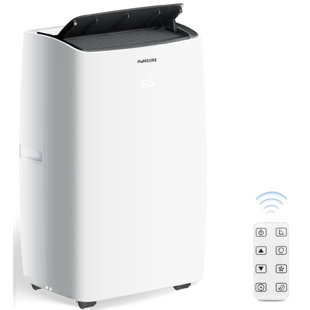 HUMSURE Portable Air Conditioners 8000 BTU (12000BTU ASHRAE), Room Air Conditioning Portable for Room, 24H Timer, 5-In-1 Quiet AC Unit as Cooler