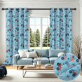 thumbnail image 2 of Monster Cartoon Truck Blue Pattern Blackout Curtains,Triple Weaved Fabric,Thermal Insulated,Room Darkening,Grommet Top,2 Panels,52x108in(132x274cm), 2 of 6