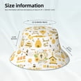 thumbnail image 5 of Kdxio Reflective Bucket Hat - Farm Bee Cute Honey Print Bucket Hat for Men,Women, 5 of 9