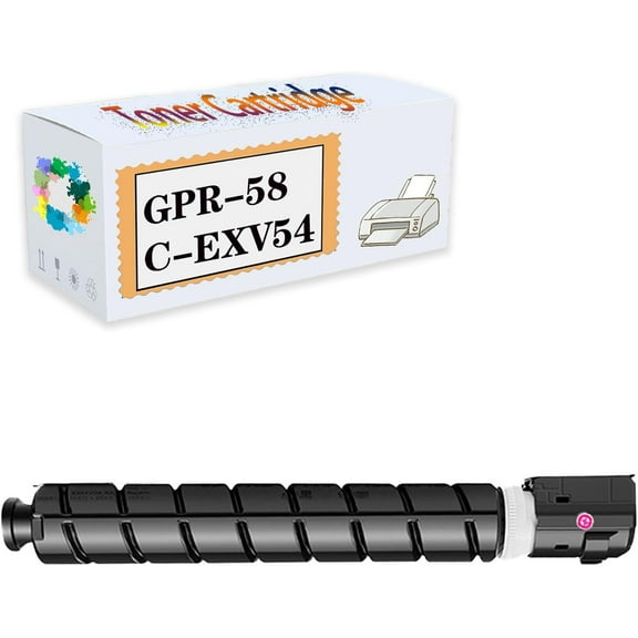 Compatible Toner Cartridges Replacement GPR-58 C-EXV54 for Canon Image Runner Advance C356i Ⅱ C356P Ⅱ C256i Ⅱ C356iF Ⅲ C256i Ⅲ C356P Ⅱ Printers, High Yield 23,000 Pages