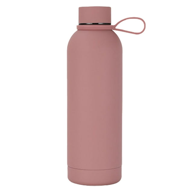 Termo portátil de acero inoxidable para coche, botella de boca pequeña para deportes al aire libre, 1 Uds., 500ml