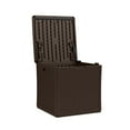 thumbnail image 2 of Suncast 60-Gal. Cube Weather-Resistant Resin Outdoor Deck Storage Box, Java, 2 of 6