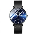 thumbnail image 2 of Belushi Popular Business Fashion Men's Watch Luminous Leather Steel Belt Waterproof Quartz Watch, 2 of 5