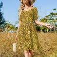 thumbnail image 2 of Gold glittering sparking sequins pattern Sleeveless Dress dresses summer woman 2024 dresses for woman, 2 of 6