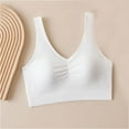thumbnail image 2 of Bras for Women No Underwire Comfort Bra Full Coverage Wireless Bralettes Solid Color Racerback Soft Everyday Bra One-Size, 2 of 3