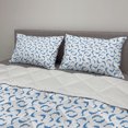 thumbnail image 2 of Sea Animals Comforter & Sham Bedding Set, Pattern Dolphins Illustration Ornamental Nature Under the Wildlife Marine, 3 pcs Duvet Set Microfiber Filling Quilt, 5 Sizes, Blue White, by Ambesonne, 2 of 4