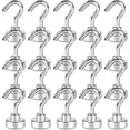 thumbnail image 1 of 20 Pack Magnetic Hooks, 10kg+ Strong Magnet with Fridge Hook, Heavy Duty Ceiling Cruise Hook, 1 of 5