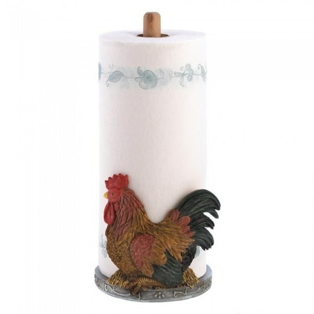 Kitchen Towel Holders, Perfect Decorative Rooster Paper Towel Holders Countertop (Sold by Case
