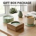 thumbnail image 5 of Silicone Coasters for Drinks[6 Pack, Sage Green] Diamond Design Cup Mat with Holder for Tabletop Protection Non Slip, Non Stick, Coffee Table Decor, Great Gift for Any Occasion, 5 of 7