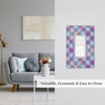 thumbnail image 5 of DouZhe 1-Gang Decorator/Rocker Wallplate, Pastel Plaid Checkered Decorative Wall Plates, 5 of 7