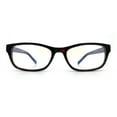 thumbnail image 5 of Classy Narrow Rectangle Blue Light Filter Clear Lens Computer Glasses Tortoise, 5 of 8