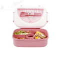 thumbnail image 1 of Premium Leakproof Bento Box for Adults - 3-Compartment 56oz Lunch Container, BPA-Free, Portable On-The-Go Meal Prep (pink ), 1 of 7