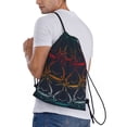 thumbnail image 2 of Bingfone Cartoon Sharks Drawstrings Backpacks Bags for Men Women Gym Drawstrings Bag-Small, 2 of 8