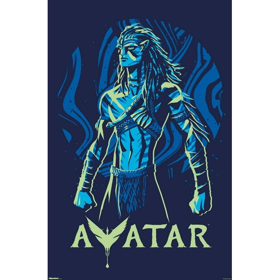 Avatar: Fire and Ash (2025) - Illustrated Jake Sully Wall Poster, 22.375" x 34"