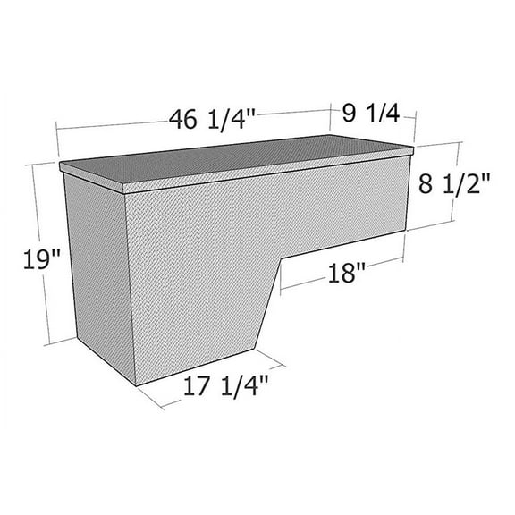 Westin Brute Pro Series Pork Chop Tool Box, Passenger Side (Polished)