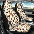 thumbnail image 3 of ZIATUBLE Starry Cow Print Front Seat Covers Anti Slip High Back Bucket Seat Covers Universal Fit for SUV Sedan Van 2 Piece Auto Interior Seat Protector for Women Car Decor Accessories, 3 of 7