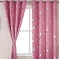 thumbnail image 4 of AUQ 2026 New Contemporary Pink Star Blackout Curtains,130Cm X 100Cm,Pink Curtains for Girls Room,Kids Curtains for Girls,Girls Curtains for Bedroom,Playroom,Nursery,Study,Home, 4 of 7