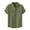 Army Green-1, variant on Men's Ice Silk Business Shirt Anti-Wrinkle Quick-Drying Solid Tee Short Sleeve Lightweight Casual Work Tops