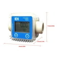 thumbnail image 3 of Digital K24 Turbine Digital Die-sel Fuel Flow Meter For Measuring Tools Chemicals Water Sea Liquid Flow Meter ,Precise Control, 3 of 4