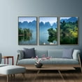 thumbnail image 2 of IDEA4WALL Framed Canvas Wall Art for Living Room, Bedroom Beautiful Nature Norway Landscape Canvas Prints for Modern Home Decoration Ready to Hang - 16"x24"x3 Panels, 2 of 4