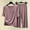 Purple, variant on Aloohaidyvio Pajamas,Women Two Piece Pajamas Flounce Short Sleeved Round Neck Oversized Home Clothing