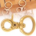 thumbnail image 3 of Pure Brass Exquisite Key Chain Hang Buckle Handbag Decoration Craft Collection for LeatherInner Diameter 16mm, 3 of 9