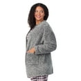 thumbnail image 4 of Aria Women’s Cozy Sherpa 32” Sleepwear Cardigan, Sizes XS-4X, 4 of 8