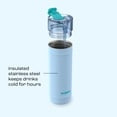 thumbnail image 6 of bubba Water Bottle, 32 Oz, Stainless Steel, Vacuum Insulated Leakproof, DualSip 2-Way Lid, Daydreamin', 6 of 10