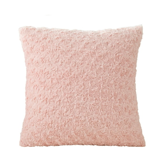 DYstyle Soft Plush Fur Shaggy Fuzzy Square Throw Pillow Cases Cushion Cover