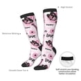 thumbnail image 4 of Naloa Eiffel Tower and Butterflies Thigh High Socks Extra Long Stretchy Sock Women Over Knee High Opaque Stocking Daily Wear, 4 of 6
