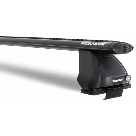 Rhino Rack 2005-2021 Fits Nissan Frontier D40 2dr Pick Up King Cab 2009-2013 Fits Suzuki Equator 4dr Pick Up Extended Cab Vortex 2500 Black 2 Bar Roof Rack JA4077