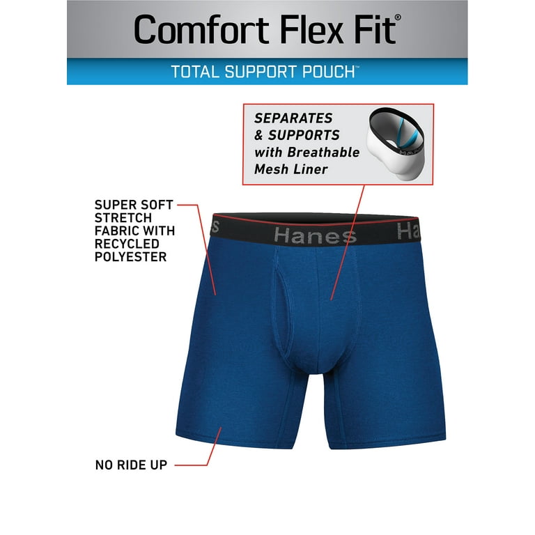 Hanes Men's Ultimate Comfort Flex Fit Total Support Pouch Boxer