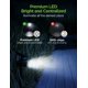 thumbnail image 4 of InnoGear Luces solares para exteriores, focos solares impermeables para exteriores, foco solar de seguridad, iluminación de paisaje, encendido/apagado automático ajustable para patio, terraza, jardín,, 4 of 5