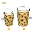 thumbnail image 4 of Uemuo Sunflowers Pattern Circular Laundry Hamper Basket with handles,Collapsible laundry basket,Large capacity laundry hamper,Laundry Organizer-Medium, 4 of 8