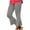 Gray, variant on Khunlpohl Women's Capris Yoga Pants Flared Leg Elastic Waist Leggings Gym Workout Exercise Plain Capri Pant