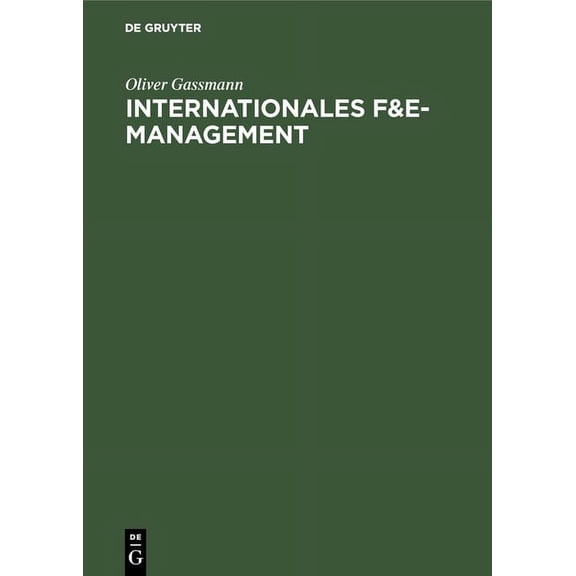 Internationales F&E-Management, (Hardcover)