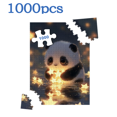 thumbnail image 2 of 1000pcs Large Adult Jigsaw Puzzle - Adorable Panda Theme, 75x50 cm Giant Puzzle, Challenging Brain Game, Perfect for DIY Creative Fun with Family and Friends. An Ideal Stress-Relief Gift for Bir, 2 of 9