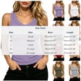 thumbnail image 3 of Perfectbot Women's V-Neck Tank Tops - Ribbed Knit Sleeveless Slim Fit Basic Tee for Summer, 3 of 7